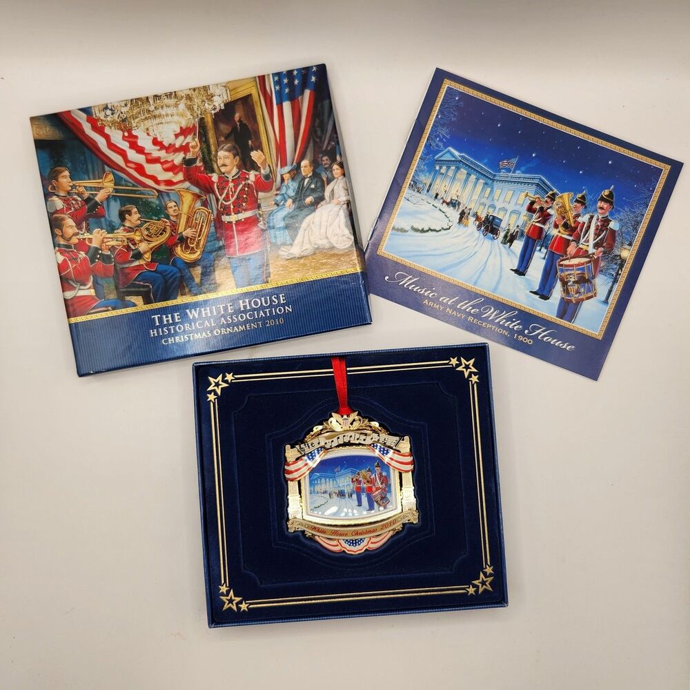 2010 The White House Historical Association Christmas Ornament in Box & COA